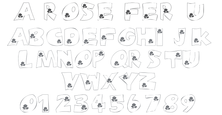 101! A Rose fer U Font