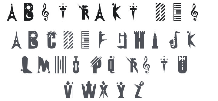 101! Abstrakt Design Font