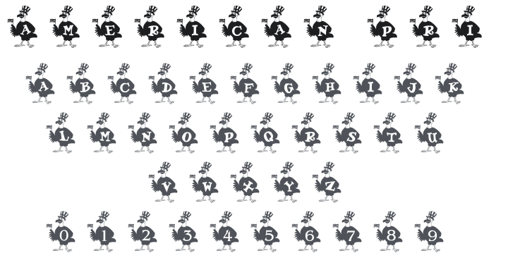 101! American Pride Font