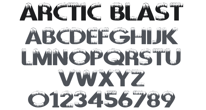 101! Arctic Blast Font