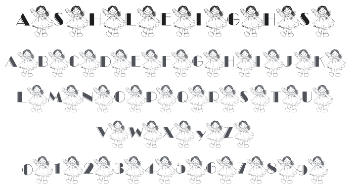 101! Ashleigh's Dolly Font
