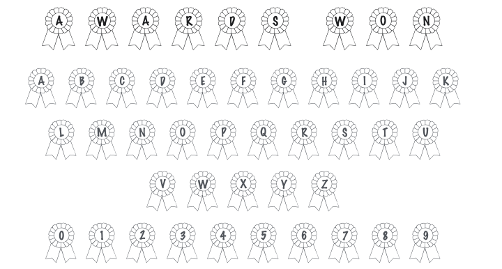 101! Awards Won Font