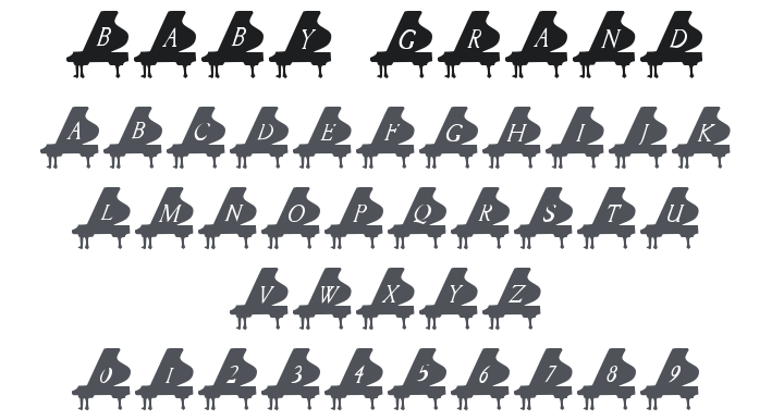 101! Baby Grand Font