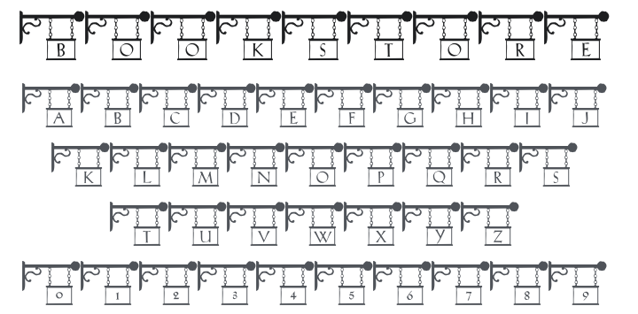 101! Book Store Signz Font