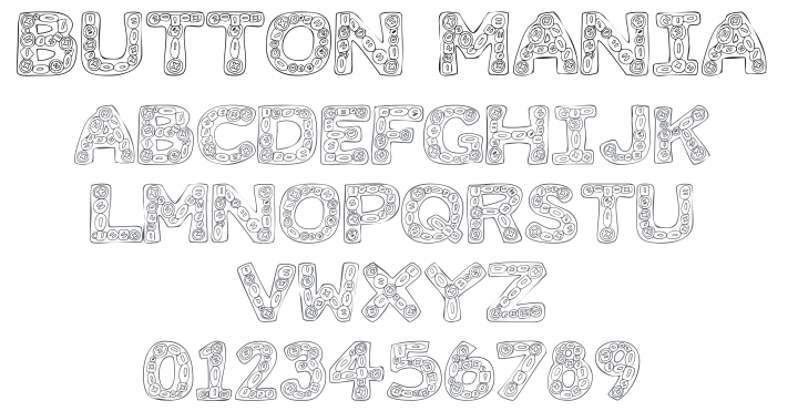 101! Button Mania Font