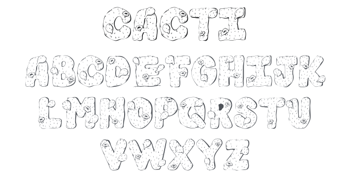 101! Cacti Font