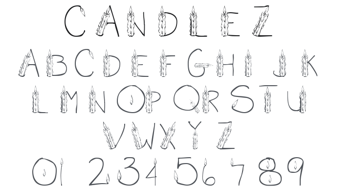 101! Candlez Font