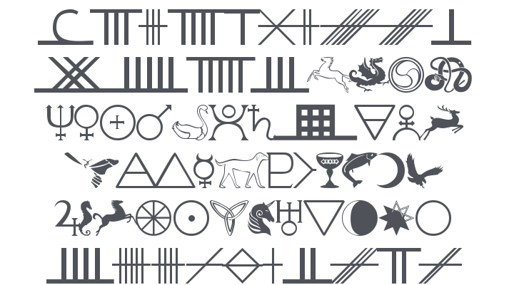 101! Celtic Astrologer Font