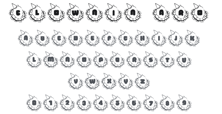 101! Clownin' Around Font