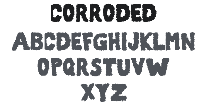 101! Corroded Font