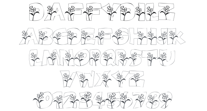101! Daffydilz Font