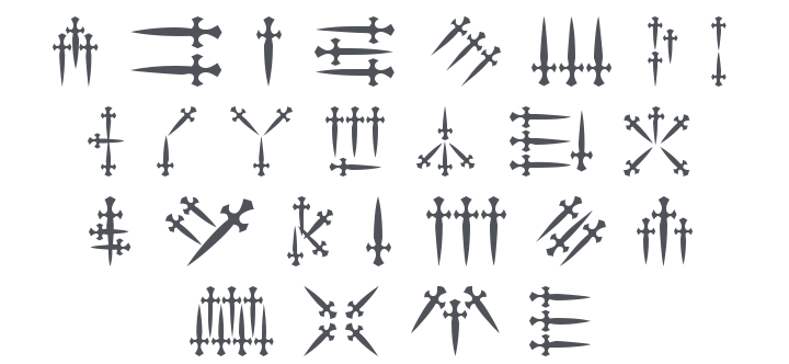 101! Dagger 'Bet Font