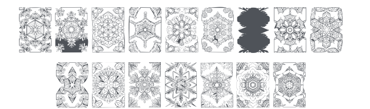 101! Dezigner SnowFlakez Font