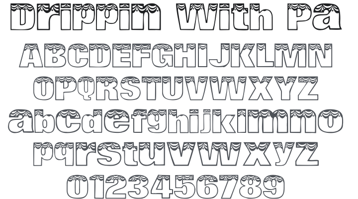 101! Drippin' With Patriotism Font