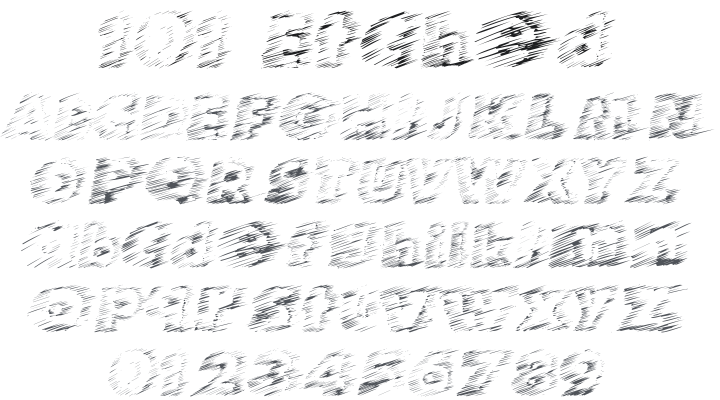 101! Etched Font