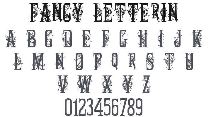 101! Fancy Letterin' Font