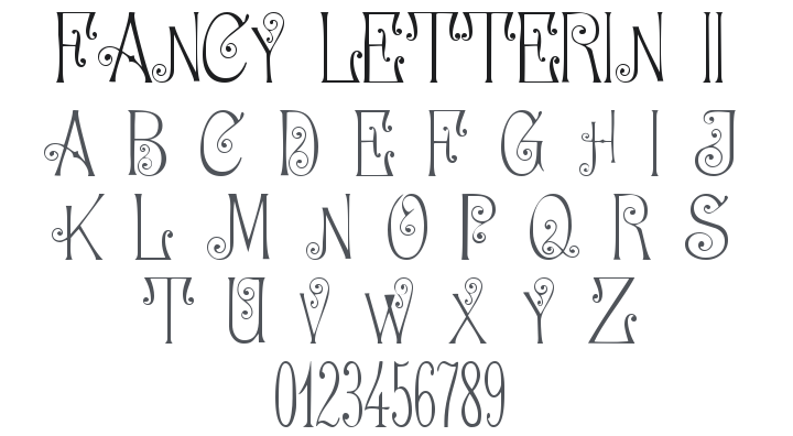 101! Fancy Letterin' II Font