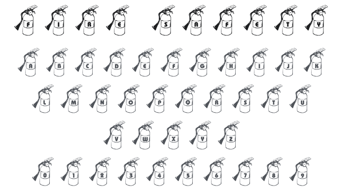 101! Fire Safety Font