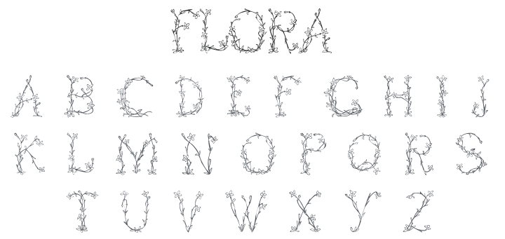 101! Flora Font