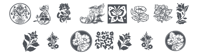 101! Floral Designs 3 Font