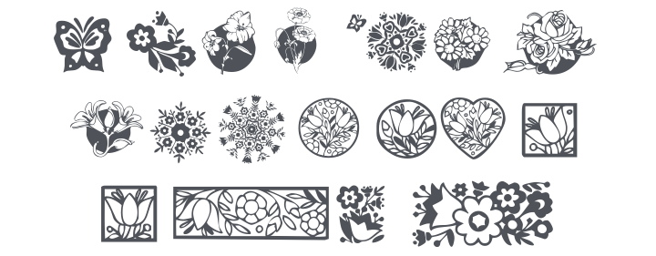 101! Floral Designs 4 Font