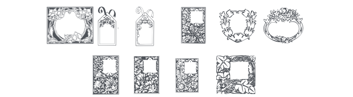 101! Floral Frames 2 Font