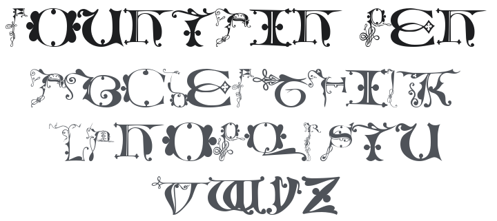 101! Fountain Pen Alpha Font