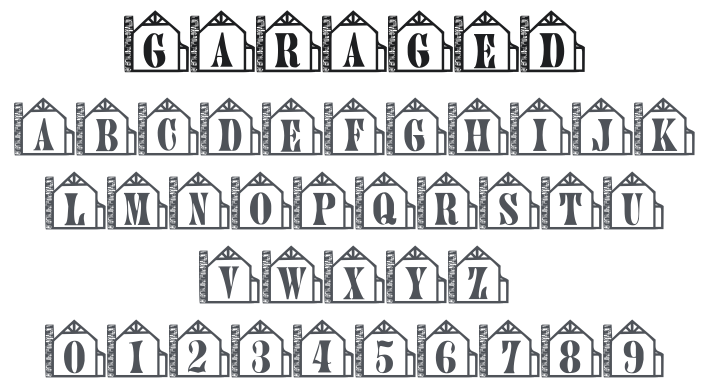 101! Garaged Font