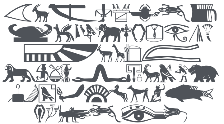 101! Hieroglyphix II Font
