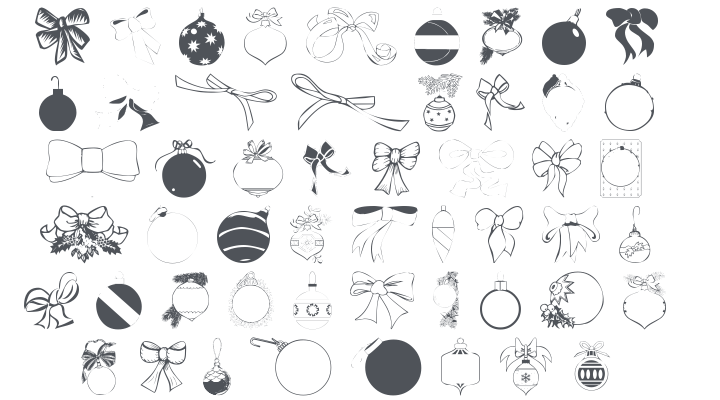 101! HollyDay Decorationz Font