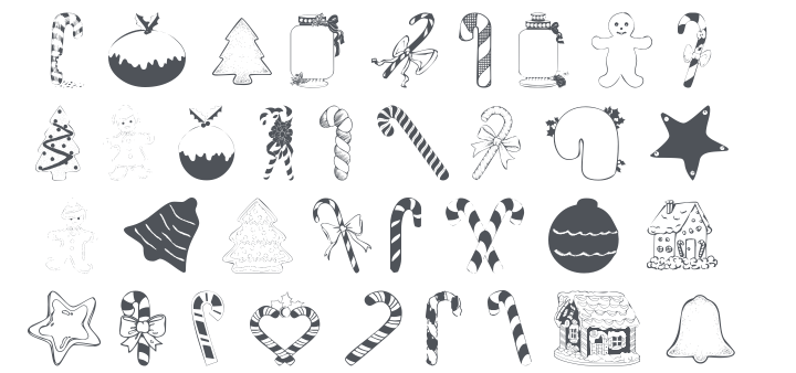 101! HollyDay Treatz Font