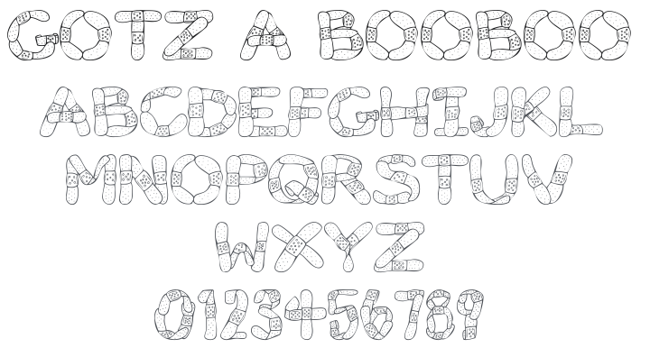 101! I Gotz a BooBoo! Font