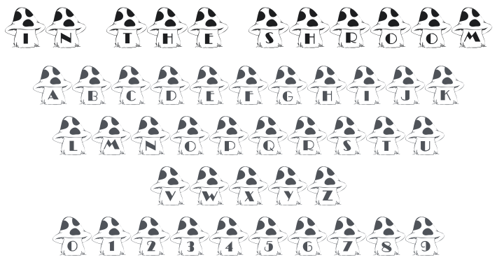 101! In the Shroomz Font