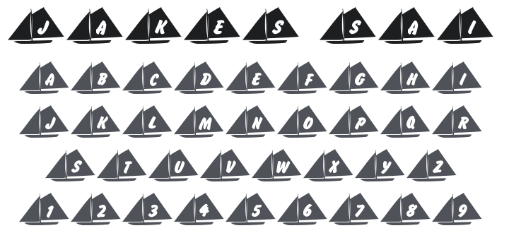 101! Jake's Sailing Font