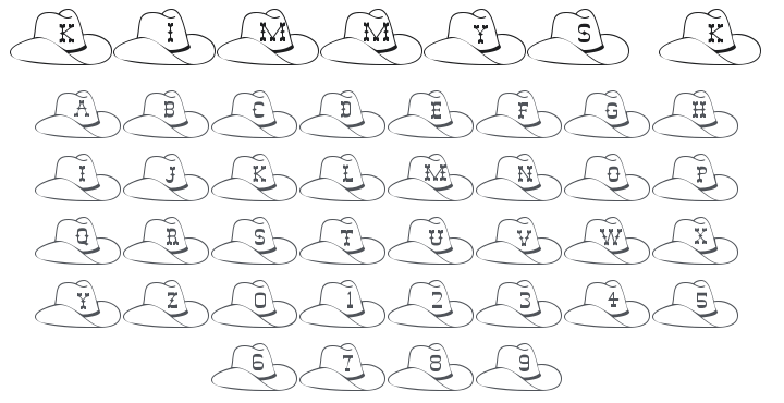 101! Kimmy's Kowboy Hat Font