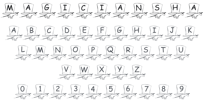 101! Magician's Hat Font