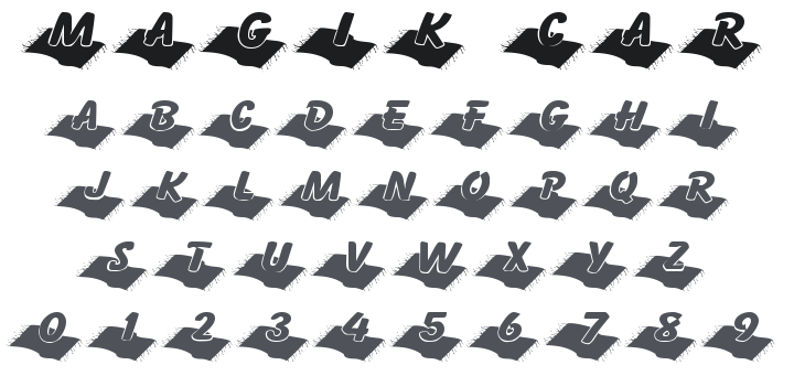 101! Magik Carpet Ride Font