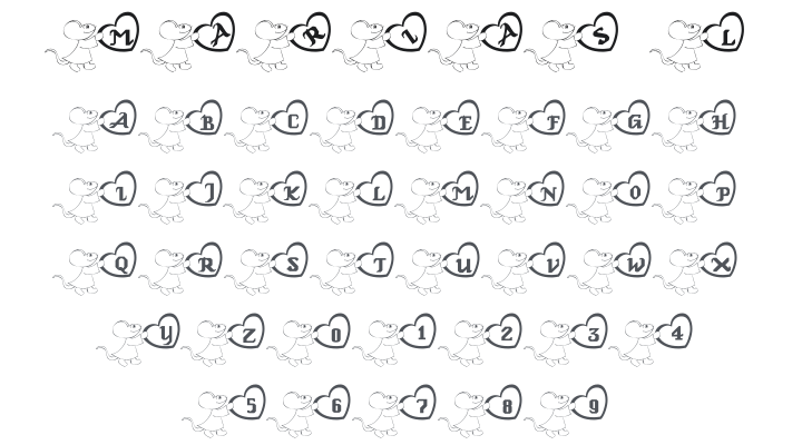 101! Maria's Love Note Font