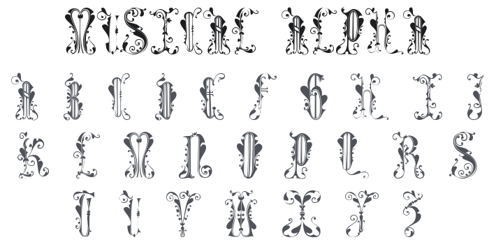 101! Musical Alpha Font