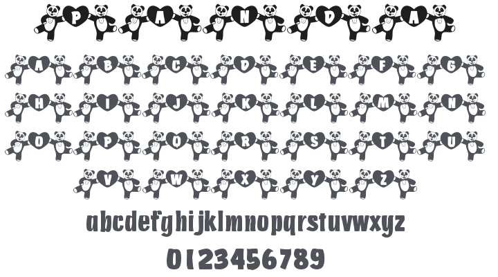 101! Panda's Dance Font