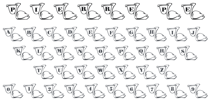 101! Pierre Pelican Font