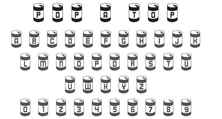 101! Pop a Top Font