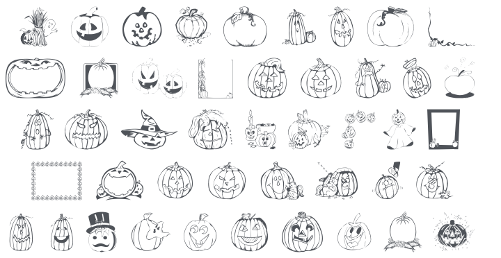 101! Punkin' Face Font