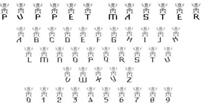 101! Puppet Master Font