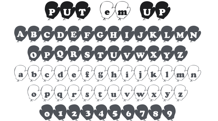 101! Put 'Em Up! Font