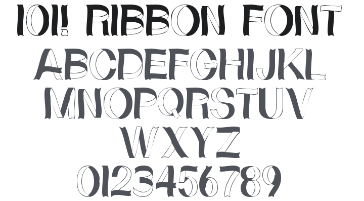 101! Ribbon Font