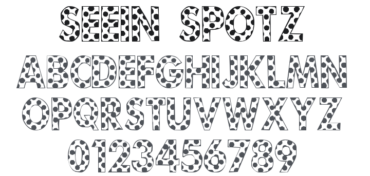 101! Seein' Spotz Font