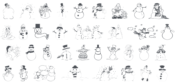101! SnowFolk Font