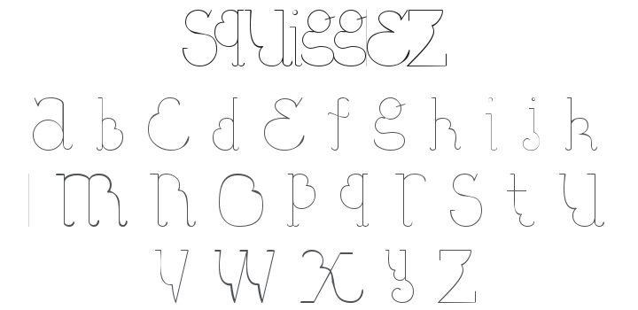 101! Squigglez Font