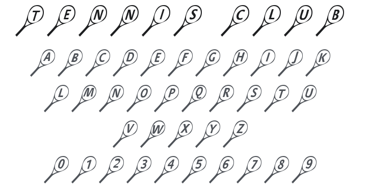 101! Tennis Club Font